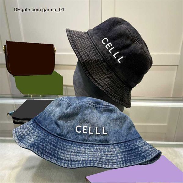 

womens multicolour reversible canvas bucket hat fashion designers caps hats men summer fitted fisherman beach bonnet sun casquett denim embr, Blue;gray