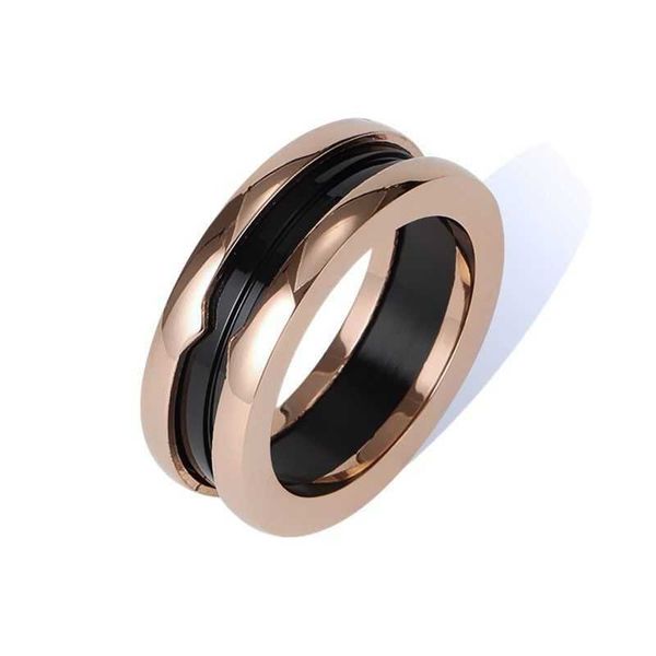 

bvlgas earring jewelry new ceramic titanium steel female fashion spring rose gold stainless steel finger, Silver