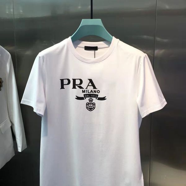 

luxury mens t shirt shirts slim fit short sleeve cotton breathable tee r letters print shirts spring summer high street casual women clothin, White;black