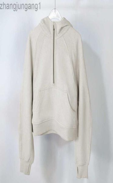 

zip short plush autumn and winter yoga hoodie scuba womens plus thickening jackets hoodys sports half zipper terry desi3609294, Black