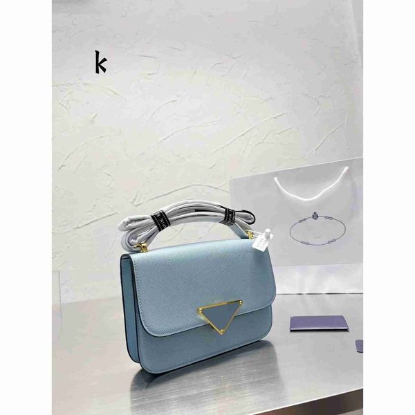 

saffiano designers bags triangle postman bag cross pattern cover style one shoulder oblique flight attendant small square tofu girl