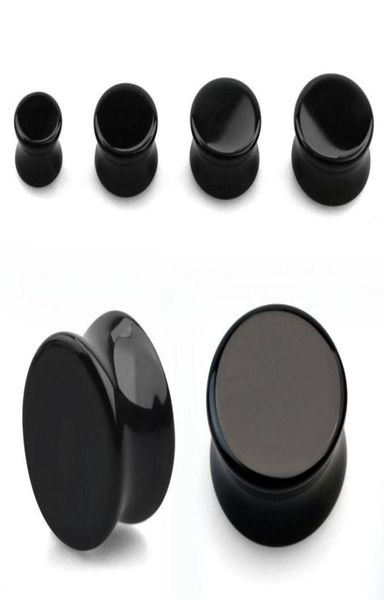 

black flared ear plug acrylic flesh tunnel piercer fashion body piercing jewelry ear expander tattoo punkrock bigger size 30mm6697390, Slivery;golden
