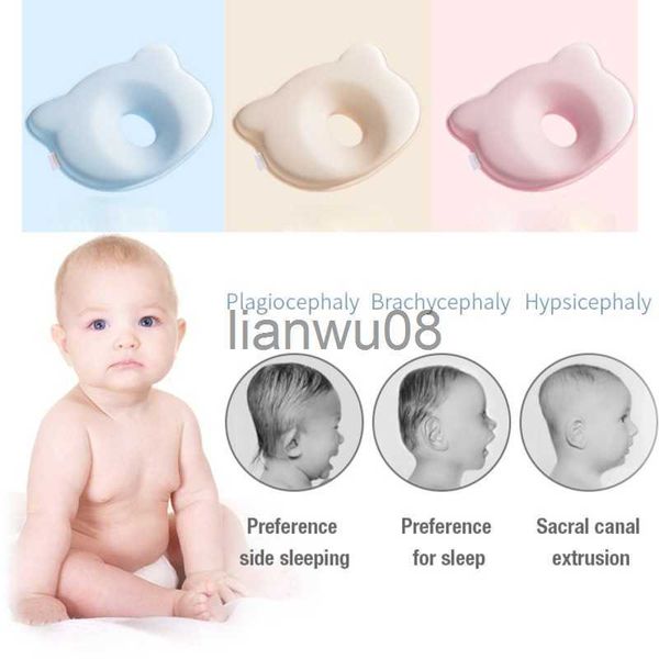 

pillows infant anti roll toddler pillow sleep positioner cushion flat newborn head neck protect slow rebound foam memory pillow bedding x072