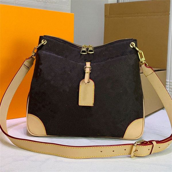 

odeon designer fashion classic bags all match genuine leather letter tote vintage messenger women handbags shoulder bag o2aj#