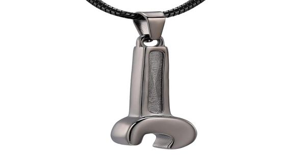 

lkj10527 new design gun color wrench men cremation jewelry pendant with screw hold a little ashes for loved one memorial jewellery3676598, Silver