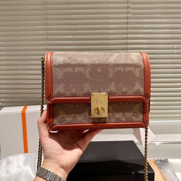 

designer bag womens shoulder bags crossbody bag chain tote bag leather handbag purse pouch wide straps removable straps coabag 22x17cm
