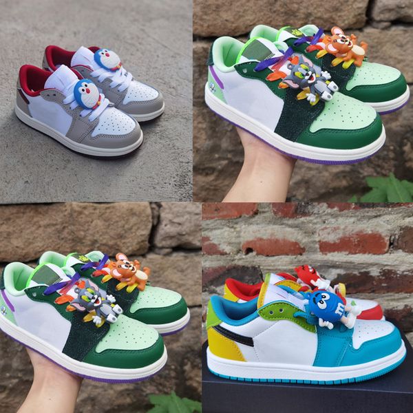 

td ps kids newborn baby basketball shoes cartoon styles preschool gradeschool trainers big boys girls sneakers, Black
