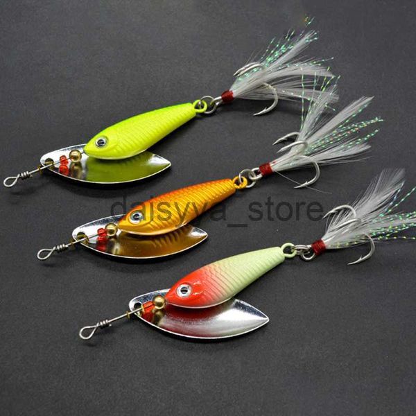 

baits 1pcs 8/11/20g rotating metal vib vibration bait spinner spoon jigs trout winter hard baits tackle pesca x0726