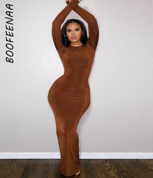 

casual dresses boofeenaa fashion winter maxi for women clothing solid ribbed knit long sleeve body con clubwear c70cg362932038, Black;gray