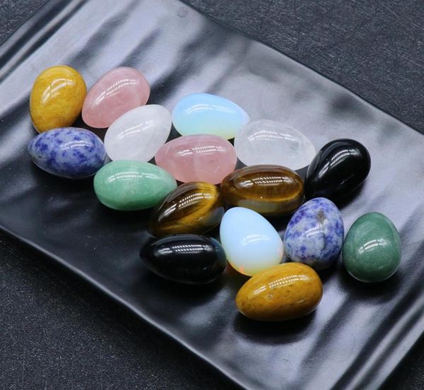 

natural stone egg shaped 30mm crystal jade tiger eye small egg rose quartz tiger039s eye opal ornaments jewelry accessory 109c39606730, Black