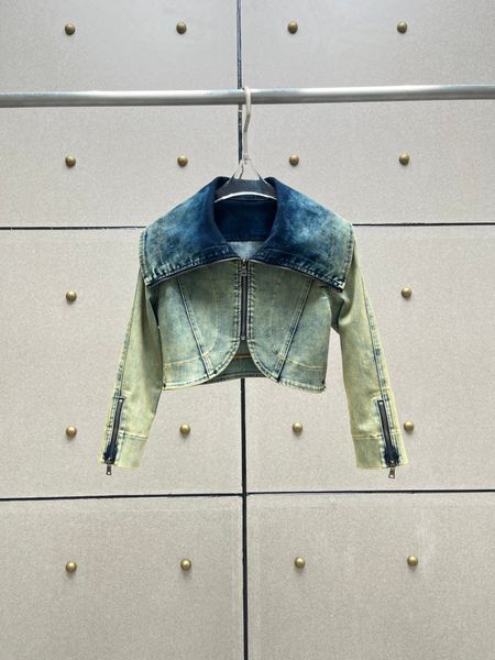 

womens jackets the spring and summer cowboy zipper jacket 0702 230726, Black;brown