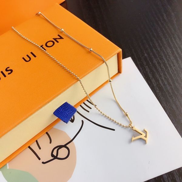 

new luxury classic fashion pendant necklaces for women elegant necklace highly quality choker chains designer jewelry 18k plated gold girls, Silver