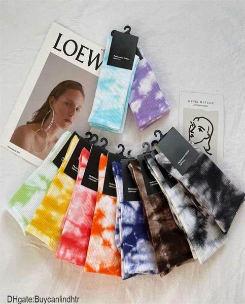 

tie dye professional outdoor sport cycling socks brand embroidery basketball football soccer running trekking men women 0wk6412712, Black