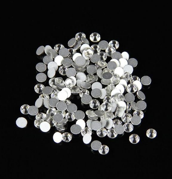

clear color ss16 flat back non fix rhinestones for nails016662280, Silver;gold