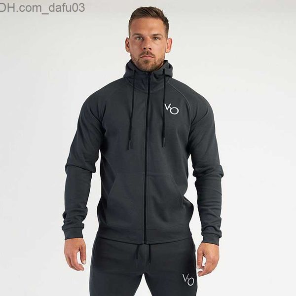

women's hoodies sweatshirts men's brand hoodie gym sports running training zipper coat fitness sweatshirt men's hoodie casual, Black