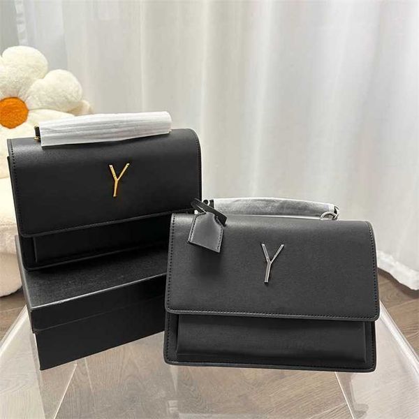 

ybag messenger bag designer handbag ladshoulder bags classic simple sunset bag women black square crossbodpurse 230201