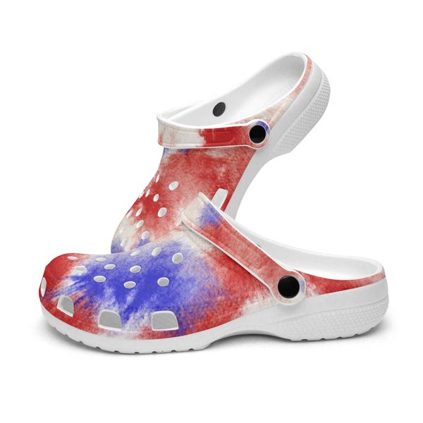 

diy custom shoes slippers mens womens red and blue dazzling sneakers trainers 36-48