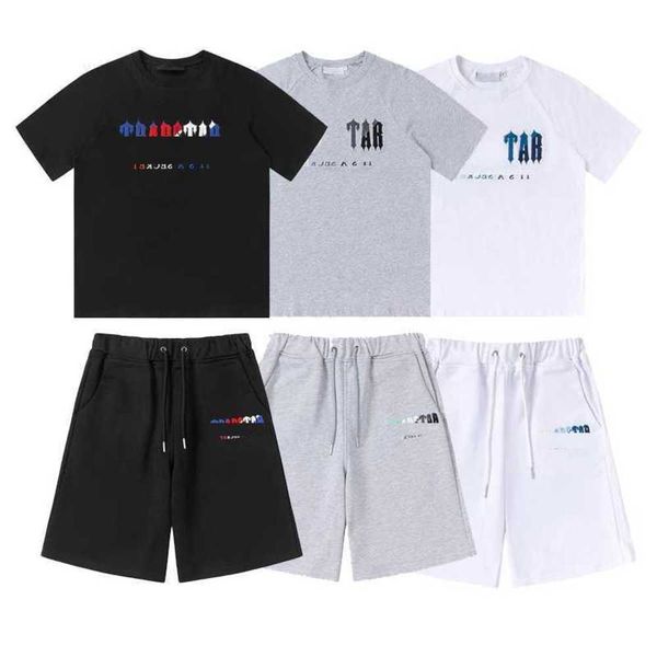 

men's t-shirts tracksuits t shirt designer embroidery letter luxury black white grey rainbow color summer sports fashion cotton cord sh, White;black
