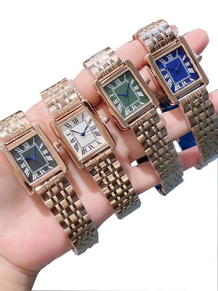 

fashion woman watch watch tank stainless steel watch case original clasp analog casual wristwatch montre de luxe ladies diamod watch mens wa, Slivery;brown
