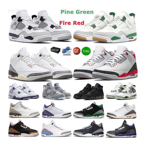 

with box basketball shoes men jumpman white cement fire red racer blue darkmocha military black seafoam pine green black cat trainers mens s