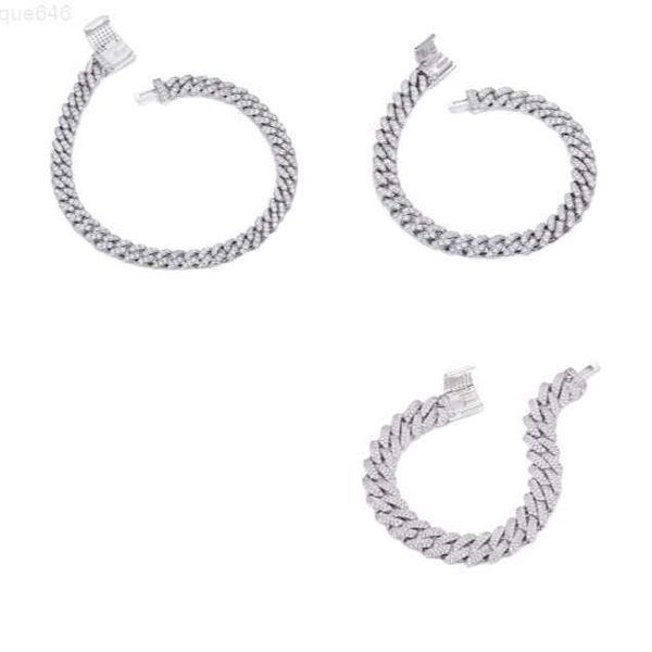 

the latest fashion jewelry vvs d moissanite diamond 925 silver cuban link 14mm length 26inches necklace