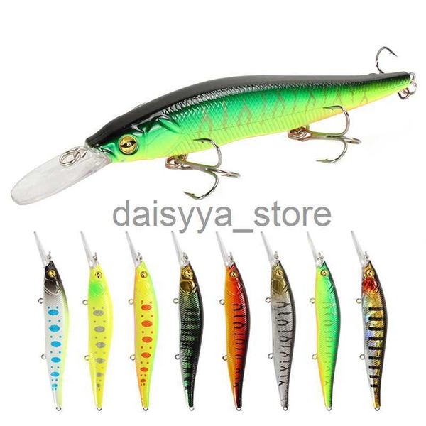 

baits 1pcs minnow 13.5cm 15.8g quality suspension wobblers 3d lifelike eyes bass pike bait artificial pesca hard bait x0726