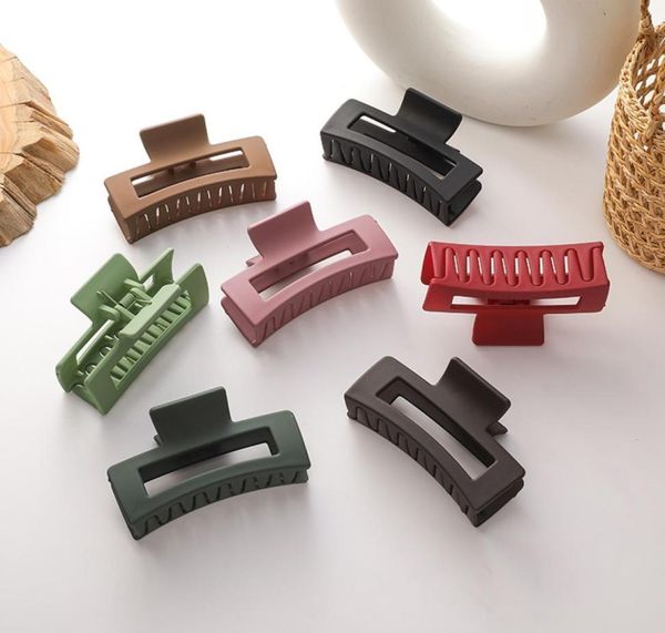 

new fashion simple acrylic large square geometry barrettes hair claws for women girl clamp hair accessorie headwear 789 x27897649, Slivery;white