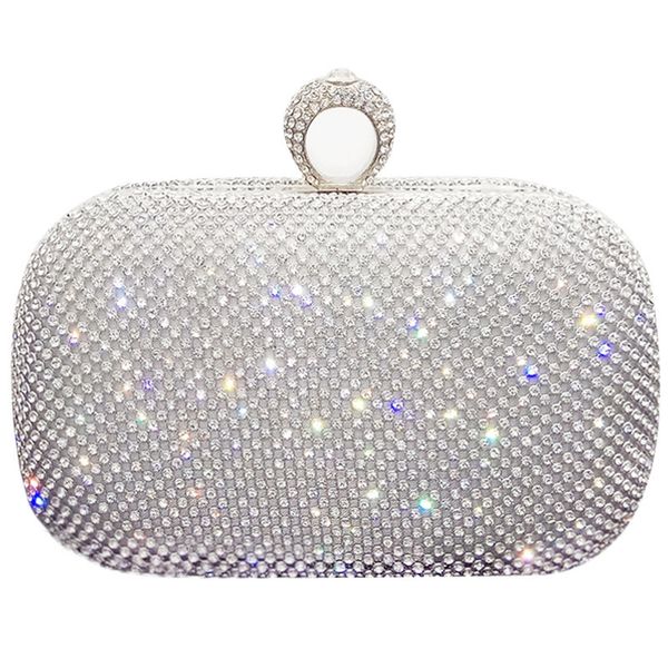 

evening bags shinny glitter hardsurface box elegant female wedding shoulder pouch banquet party luxury purse 230725