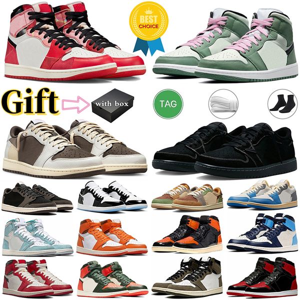 

with box jumpman 1 high basketball shoes 1s dutch green panda lost found reverse mocha unc sail black phantom taxi men women sneakers outdoo