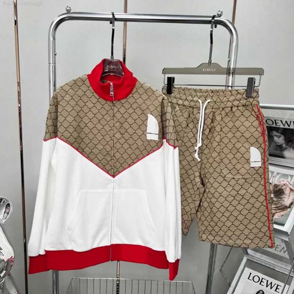 

man women tracksuits spring summer fashion outfits teenager streetwear mens jackets shorts tech fleece, Gray