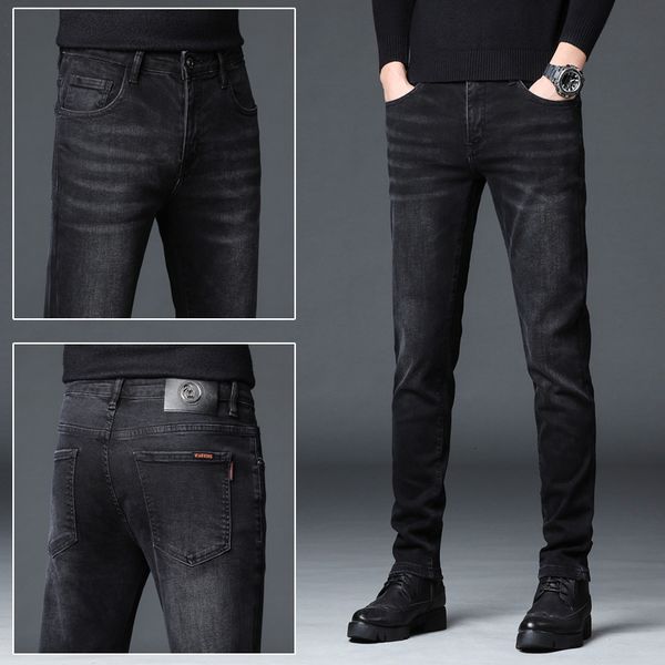 

men's jeans men spring and autumn slim stretch casual fashion 230725, Blue