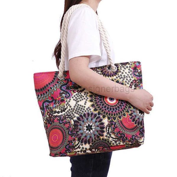 

beach bags 2022 new summer canvas women's handbag large capacity sunflower print shoulder beach bag women's casual handbag bohemia