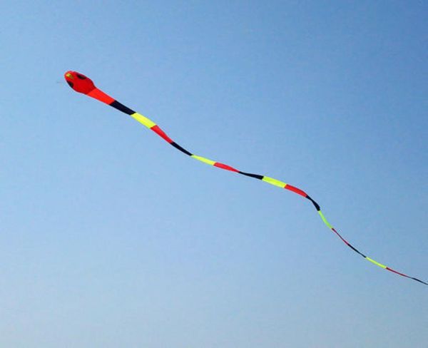

3d 40meters stunt huge red hand snake power sport kite outdoor toy 8898642