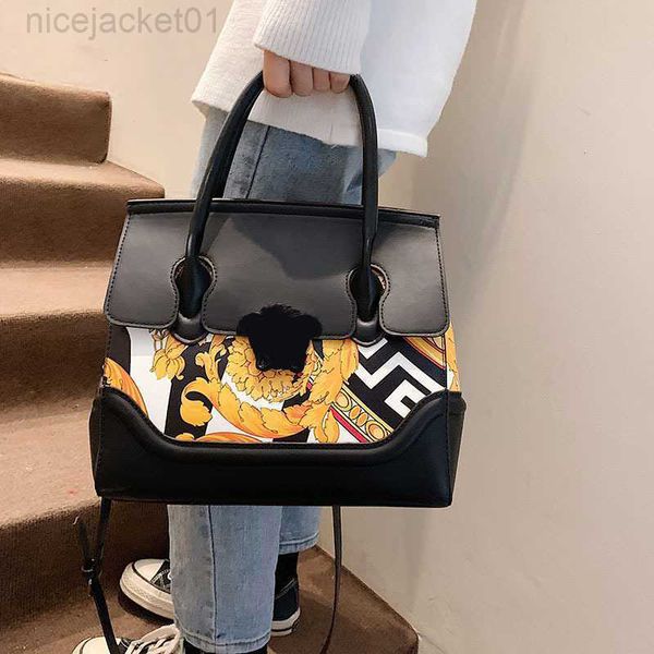

designer versages bag vercaces new handbag women's bag single shoulder bag large bag painted bag graffiti bag woman bags 2023