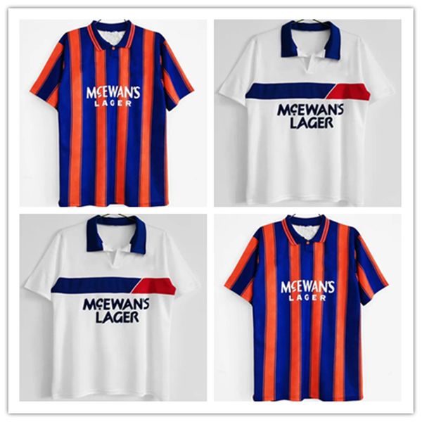 

93, 94, 95, 1996 classic vintage football jersey set rangers gascoigne laudrup futbo retro camisas uniform set men's soccer jersey, Black;yellow