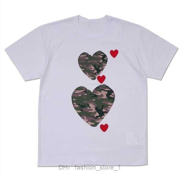 

mens t shirt designer shirts love red heart eyes cdg casual women quanlity lovers embroidery short sleeve tee leisure streetwear tide outdoo, White;black