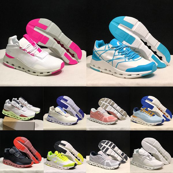 

outdoor jogging on rain cloud nova running shoes womens mens cloudnovas sneakers pearl white pink oncloud cloudnova form designers trainers