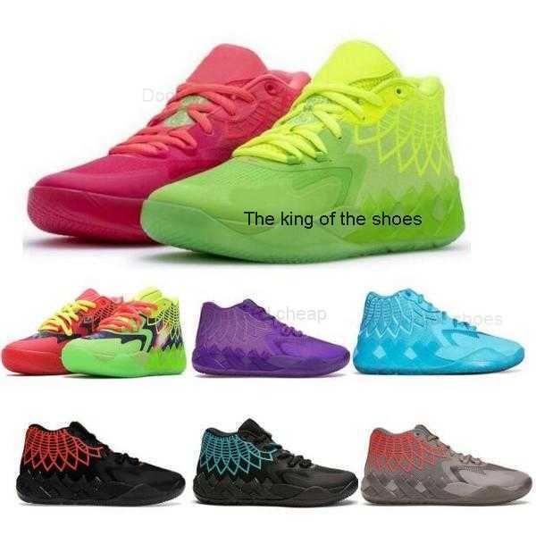 

2023lamelo shoes mb.01 melo ball 2022 men basketball shoes mb1 galaxy rick queen buzz city grey rock ridge red blast sports man trainers sne, Black