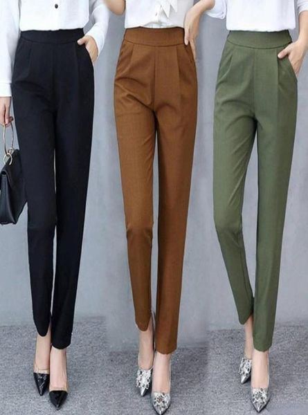 

women039s pants capris women streetwear womens clothes long harem causal pencil trousers business formal office woman8428119, Black;white