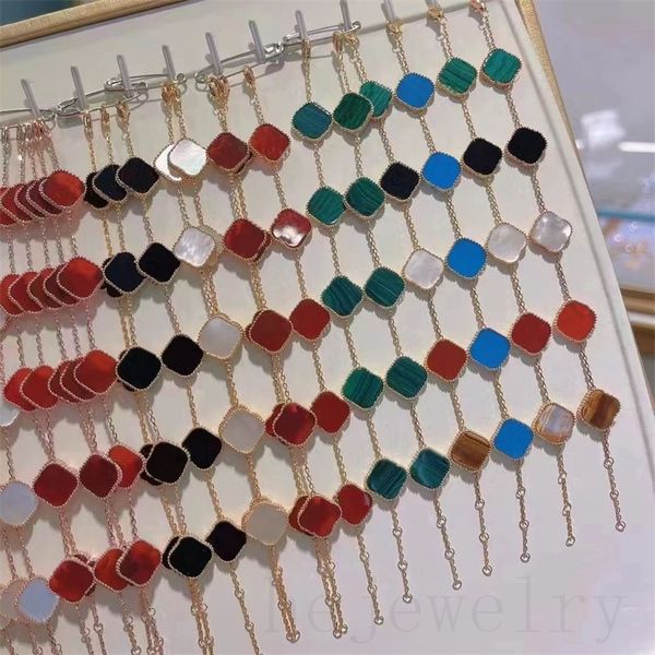 

clover bracelet mens designer bracelets couples style hiphop plated gold bangle holiday gifts colorful metal charms jewelry woman fashion cl, Golden;silver