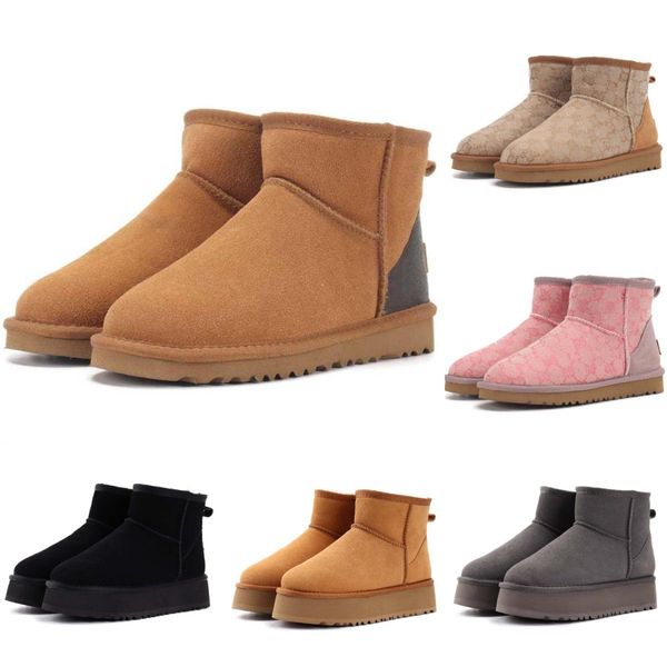 

designer boots women's luxury boots flat bottom earth yellow leather thick bottom fur luxury brand ankle boots in various styles, Black