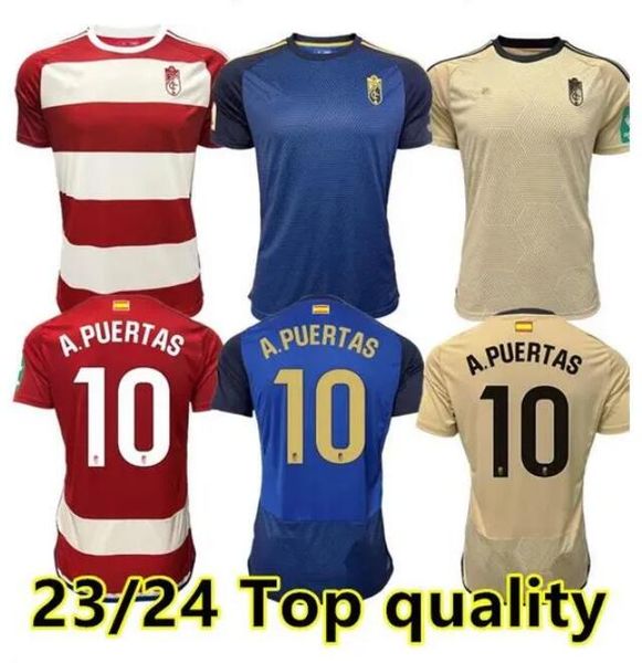 

camiseta 2023 2024 granada cf soccer jerseys callejon a.puertas soro uzuni 23 24 granada jesus vallejo shon weissman f.diedhiou c.neva footb, Black;yellow