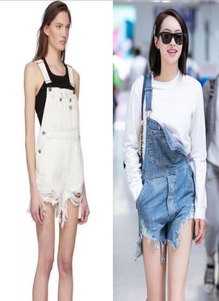 

2020ss r13 playsuits denim overalls for womens rompers shorts slim casual short overalls women shorts rompers tracksuit9316596, Blue