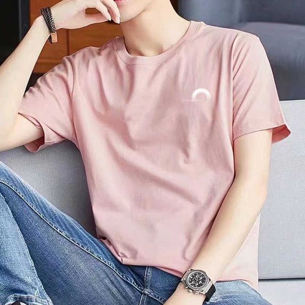 

spring and summer high version art hole pullover round neck heavy industry loose and versatile fashion brand men's and women's t-s, Slivery;golden