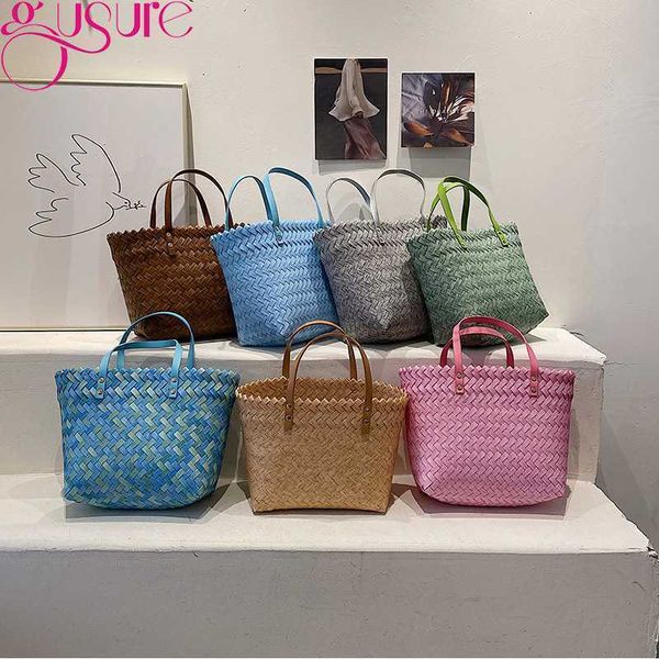 

beach bags gusure leisure basket shopping bag women's handbag high capacity travel handbag beach bagstylishdesignerbags