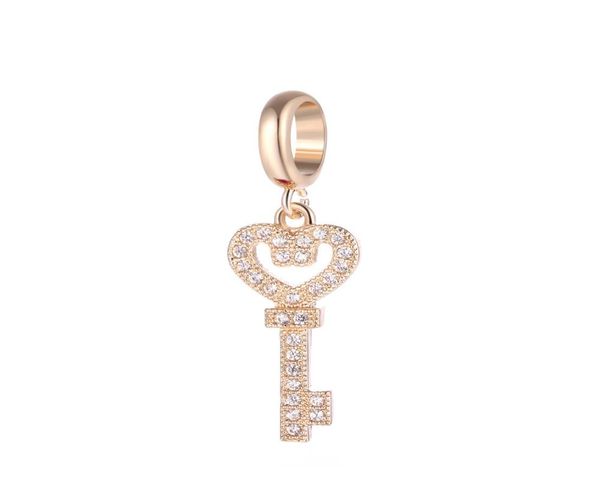 

angel bola endless charms 3 colors bracelet charm inlaid rhinestone brass material nonfading key interchangeable jewelry small pe7528178, Bronze;silver