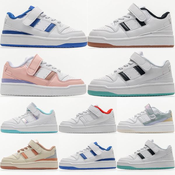 

low kids casual shoes designer wear resistant ventilate white royal blue wheat blue white baby outdoor sneakers size 26-37, Black