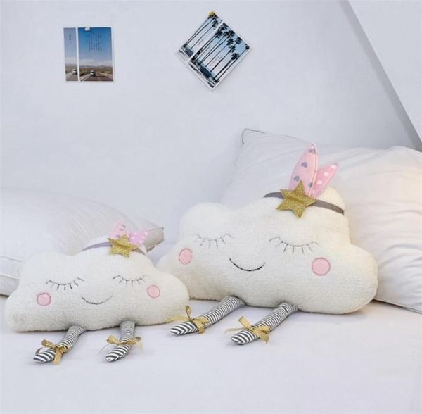 

baby pillow for breastfeeding cloud pattern soft cushion for newborns nordic baby room decoration plush toys nursing pillow lj20124780995