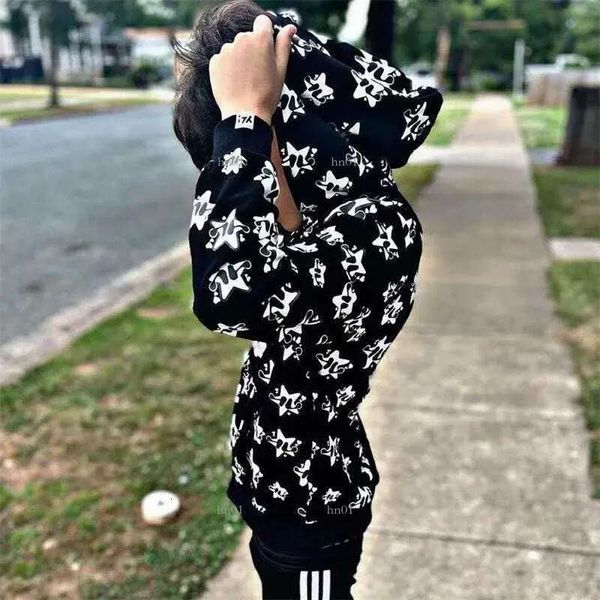 

men's hoodies sweatshirts full zip men y2k clothes fashion goth star graphics long sleeve hoodies sweatshirt oversized emo g221008 10, Black