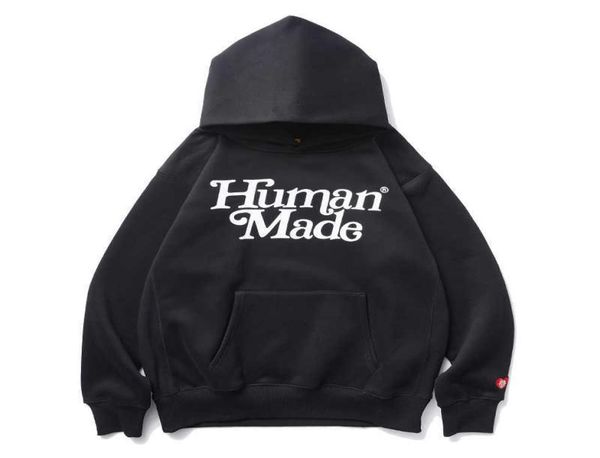 

japanese retro girls dont cry hooded hoodies for men and women casual oversize loose sweatshirts h08318114554, Black